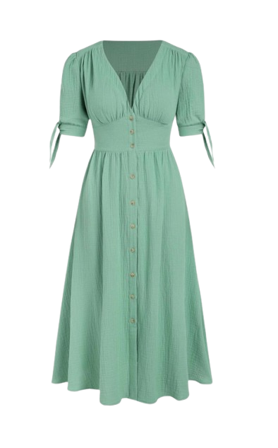 Satin Cowl-Neck Dress